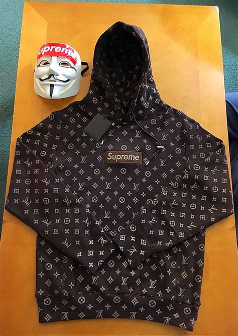 black louis vuitton supreme hoodie|supreme louis vuitton hoodie where to buy.